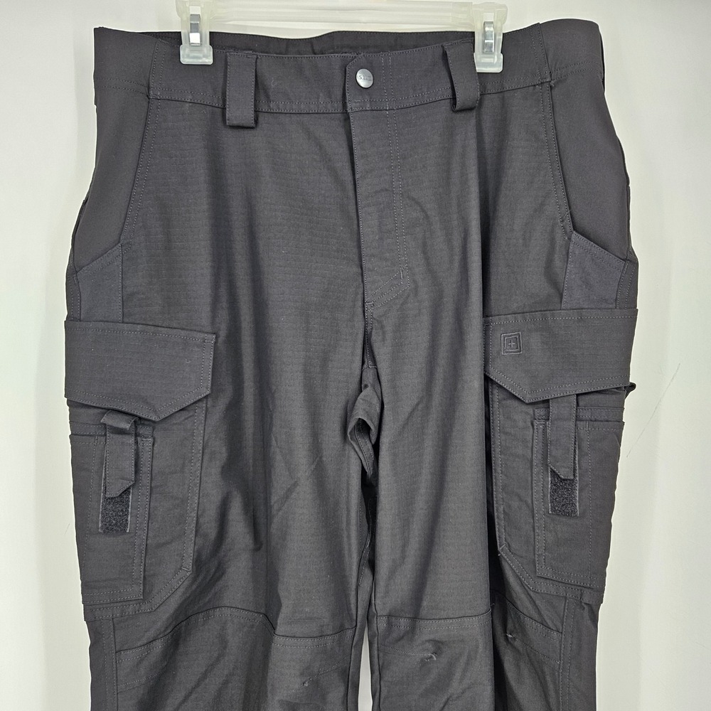 5.11 Tactical Pants Mens 36x34 Stryke EMS Cargo Black Stretch Outdoors - Picture 2 of 13